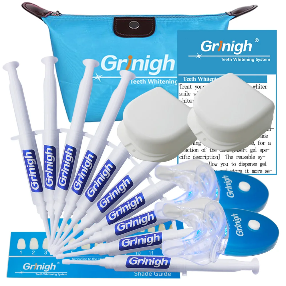 Teeth Whitening Kit (10) Syringes of 0.8 Sodium Perborate Non Peroxide