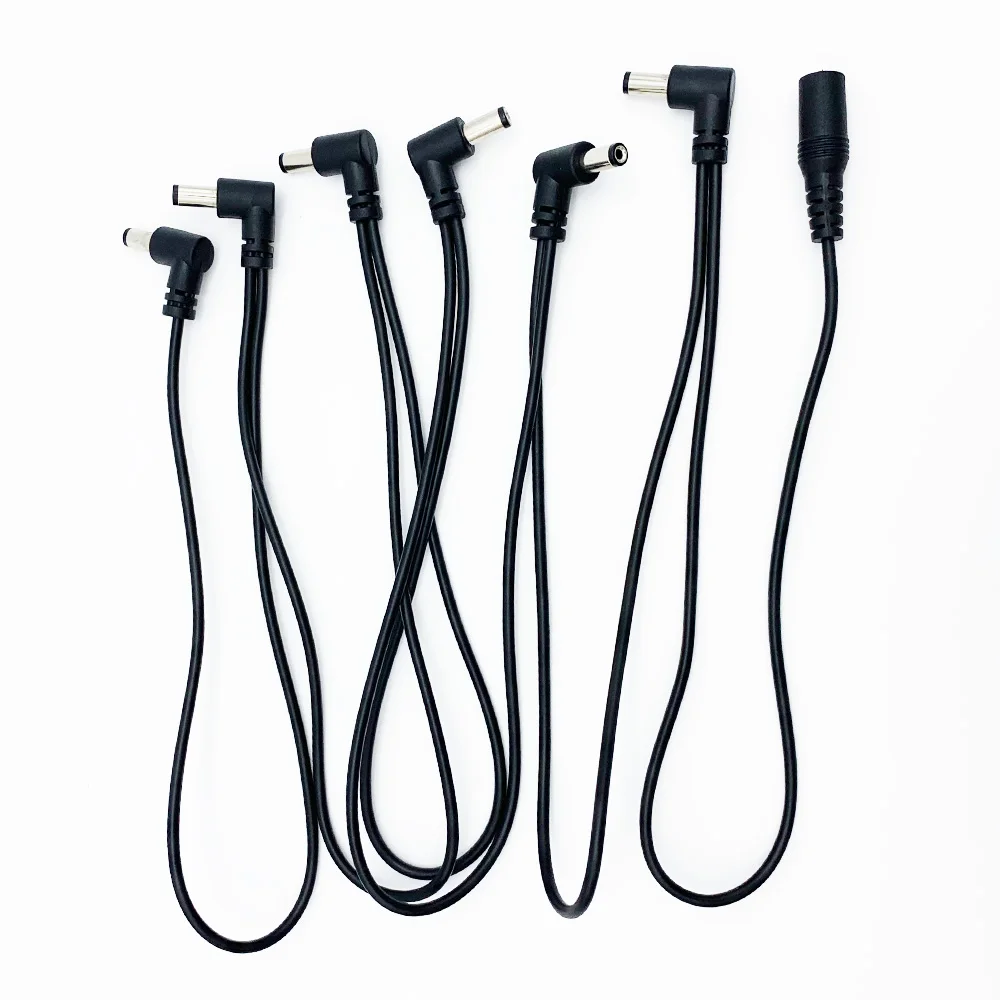 Guitar Pedal Power Supply Cable for Effects Adapter Plug Daisy Chain 1 to 3 4 5 6 Ways 9V DC