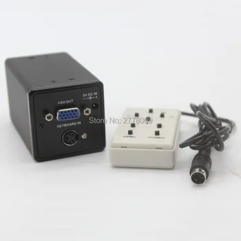 

Free Shipping VGA Industrial Microscope Camera With Remote Control Switch Measurement X/Y Cross-Line Detection