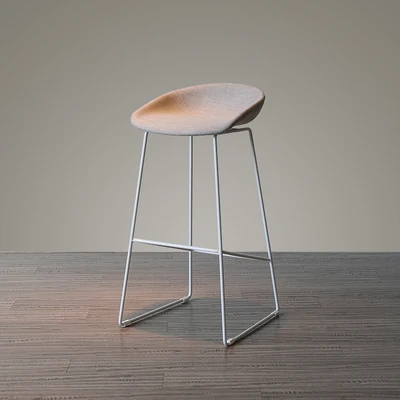 

fashion design plastic and metal steel bar stool bar chair Modern Seat Height 65cm 75cm Kitchen Room Stool Cloth art eat chairs
