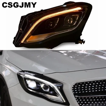 

1Set Head Lamp Headlights LED Headlight Daytime Running Light DRL Double Lens For Benz GLA 200 220 260 2015 2016 2017 2018