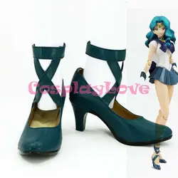 Обувь для косплея по индивидуальному заказу японского аниме Сейлор Мун Сейлор Нептун обувь на высоком каблуке для рождественского