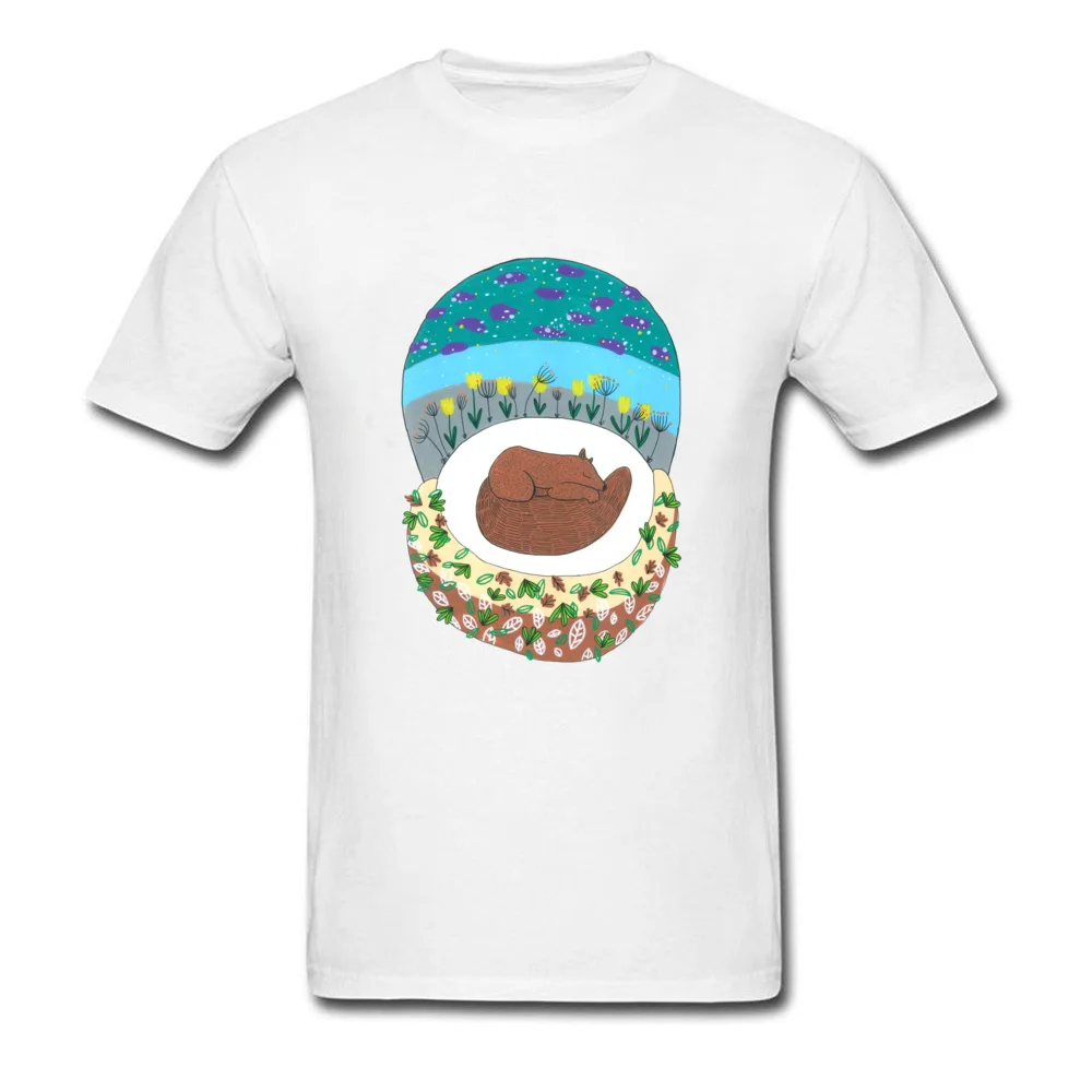 Casual Bear Under The Stars T-shirts Oversized ostern Day Short Sleeve O-Neck Tops T Shirt Pure Cotton Mens Europe T-shirts Bear Under The Stars white