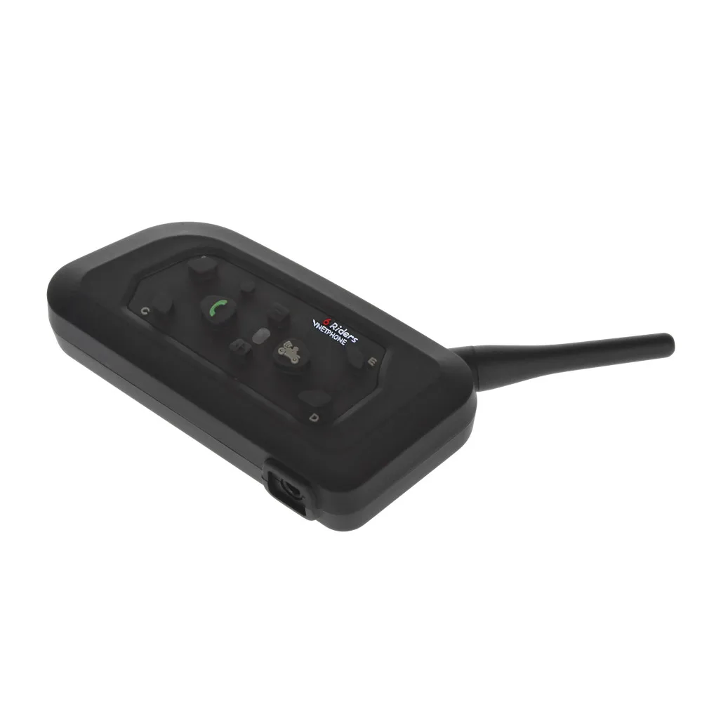 2017 V6 Bluetooth домофон мотоциклетный шлем аксессуары динамик 1200 м 6 всадников