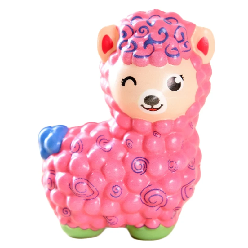 

New Cute Colorful Alpaca Squishy Simulation Animal Bread Cake Scent Slow Rising Soft Squeeze Toy Anti Stress Fun for Kid Gift