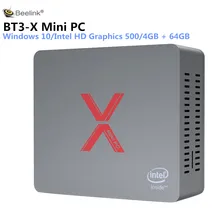 Beelink BT3-X Мини ПК Windows 10 Intel Apollo Lake J3355 Intel graphics 500 2,4 ГГц+ 5,8 ггц WiFi 1000 Мбит/с 4 x USB3.0 BT4.0