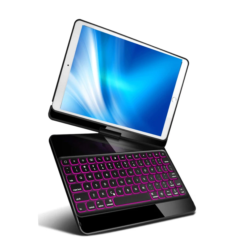 

For iPad Pro 10.5 Keyboard Case Rotate Bluetooth Backlit Keyboard Cover For iPad 10.5 Tablet Auto Wake Sleep