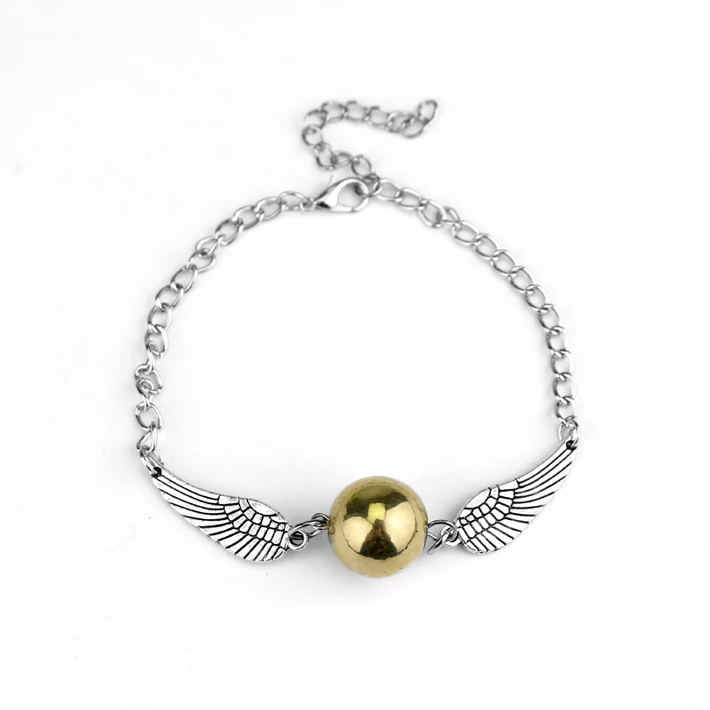 Harry Potter Lesezeichen Golden Snitch Ball Silber Angel Wings Geschenk