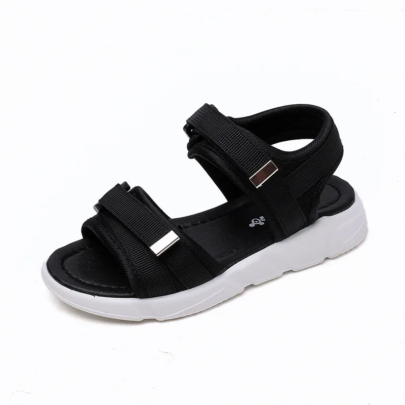 boys black sandals