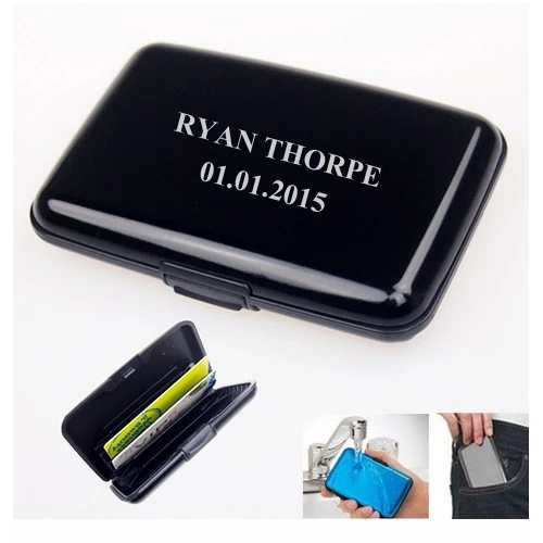 Personalized Logo Printing Name Card Holder Case Wedding Party Favor Guest Gift Present