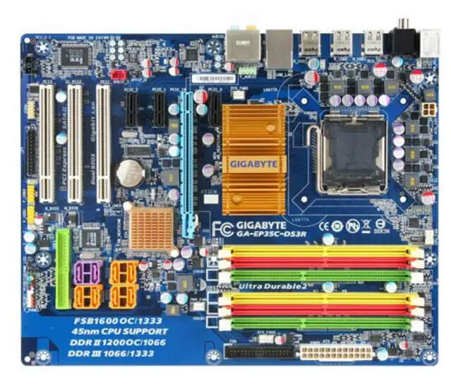 Для Gigabyte GA-P35C-DS3R оригинальная б/у материнская плата для настольного компьютера с