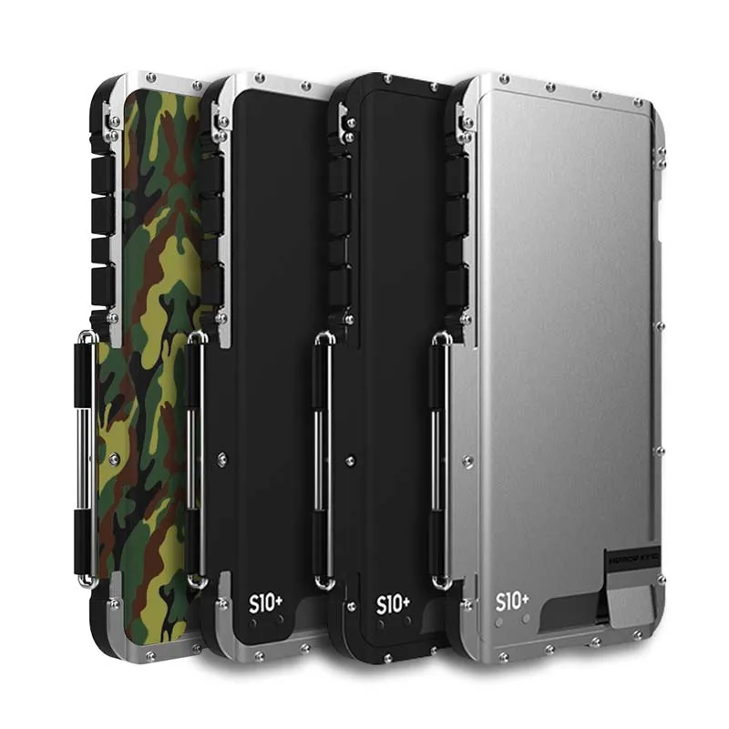 

R-JUST Shock Proof Case Flip Aluminum Metal Frame+ PC Protective Armor Case Cover Coque For Samsung Galaxy S10 S10Plus KS0075
