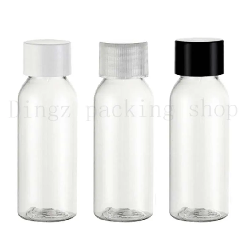 

Plastic Screw Cap for Bottles Body Lotion Liquid Refillable Detergent Pet Makeup Storage Containers Cosmetic 30ml clear Bottles