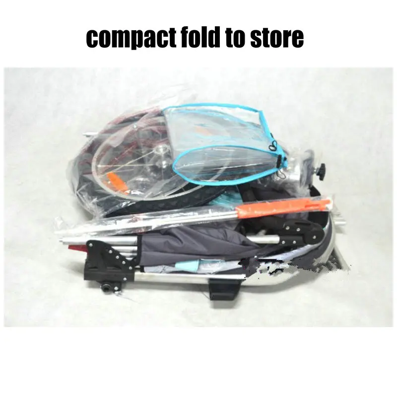 Jual Lipat Sepeda Trailer, anak Jogging Stroller, Combo 2 in 1 Anak Jogger Trailer, bisa tahan 2 anak kereta dorong bayi trailer