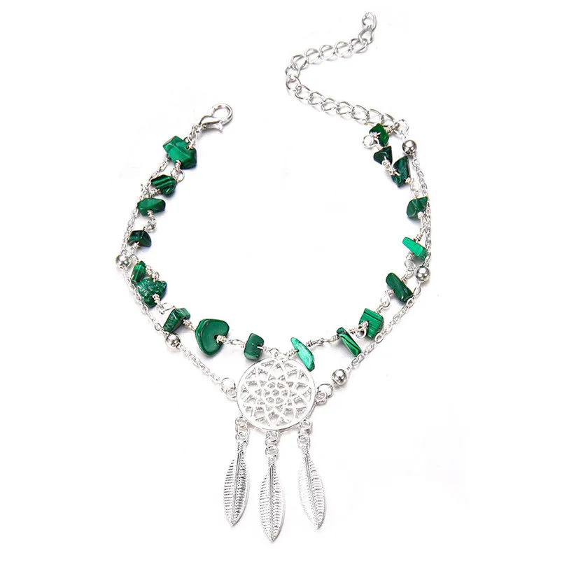 Women Chain Dreamcatcher Anklet Jewelry Beach Section Anklets Beads Boho Foot Gothic Bohemian DropShiping F01 (5)