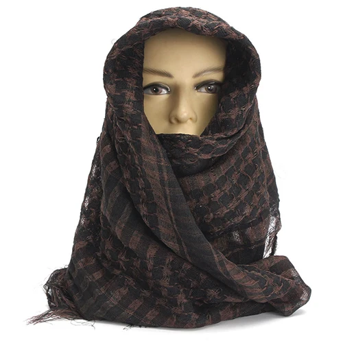 Унисекс легкий плед кисточкой арабский пустынный Шеман KeffIyeh Шарф обертывание пашмины - Цвет: Coffee