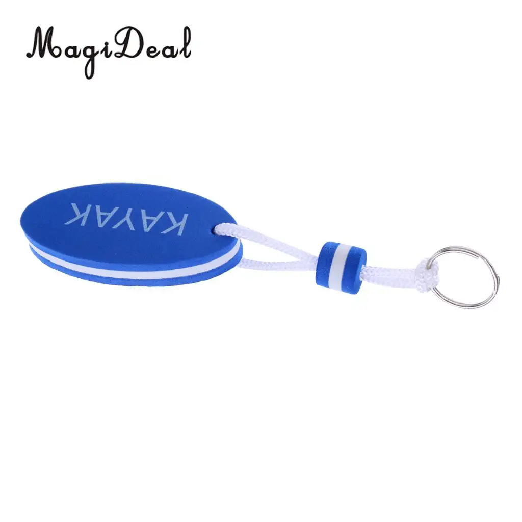MagiDeal Lightweight EVA Outboard Floating Keyring Sailing Yachting Kayak Water Sports Accessories - Blue Surfboard Shape