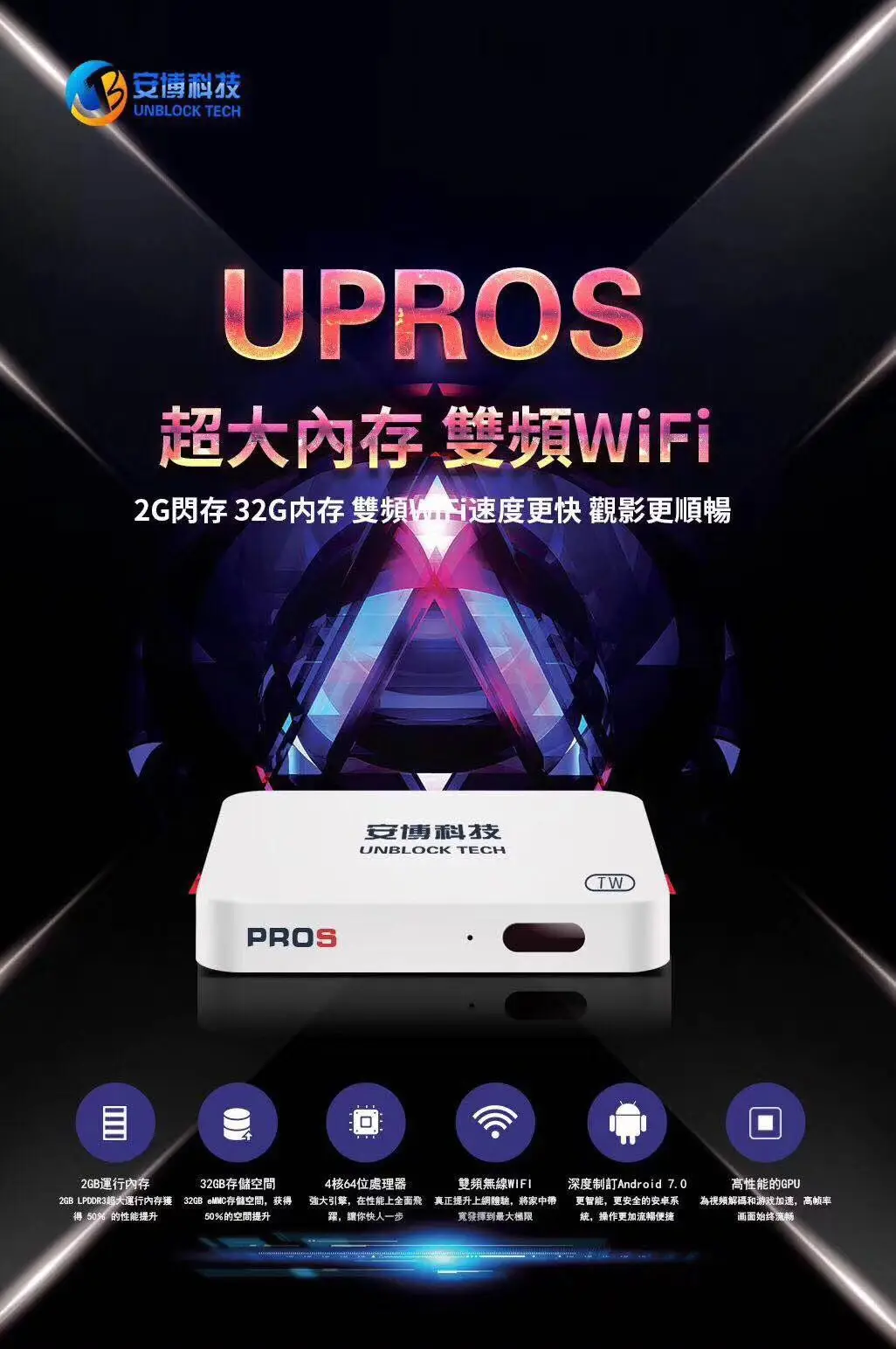 Unblock Tech новейший GEN7 Ubox UPROS Ubox Pros Бесплатные IPTV BOX 2G+ 32G Smart tv Box обновлен от PRO GEN6 PRO с воздушной мышью подарок