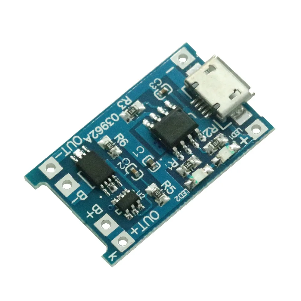

Automatic Protection! 5PCS Micro USB 5V 1A 18650 TP4056 Lithium Battery Charger Module Charging Board With Dual Functions