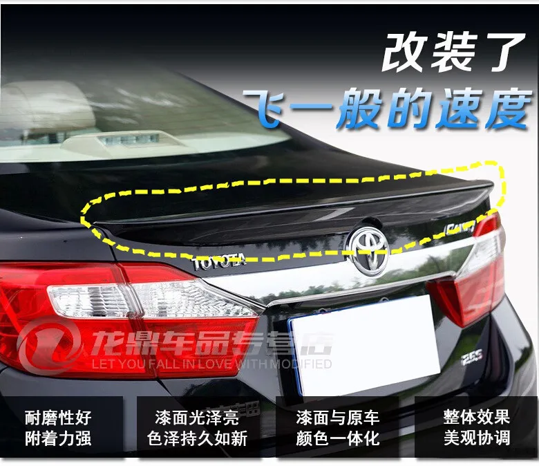 

Spoiler For Toyota Camry 2012.2013.2014.2015.2016 High Quality Rear Wing Spoilers Trunk Lid Diffuser