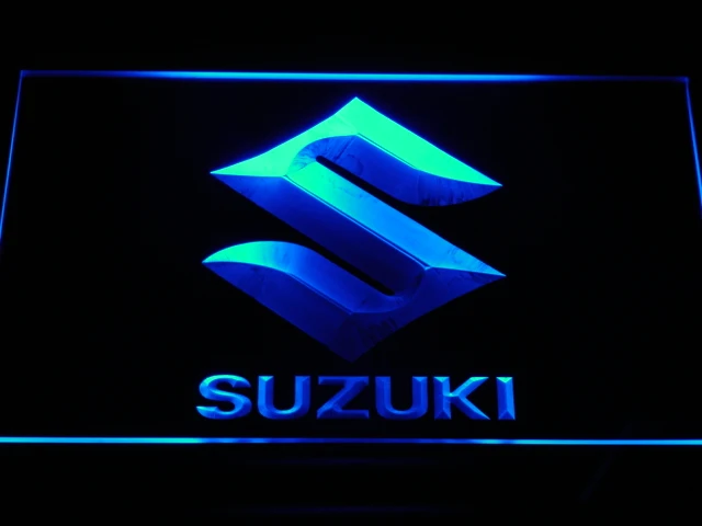 

d194 Suzuki Car Neon Light LED Signs On/Off Switch 20+ Colors 5 Sizes