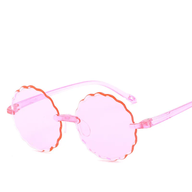 Брендовые дизайнерские детские солнцезащитные очки мальчики девочки Роскошные Ретро детские солнцезащитные очки круглые солнцезащитные очки Oculos Feminino аксессуары - Цвет линз: 6