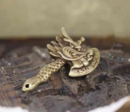 Chinese pure brass Guanyin bodhisattva Buddha Small pendant