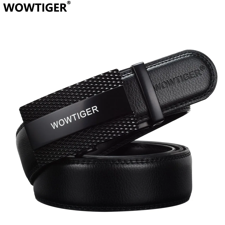 

WOWTIGER New Fashion Designer Luxury Famous Brand Designer High Quality Male Leather Waist Strap Belts for Men ceinture homme
