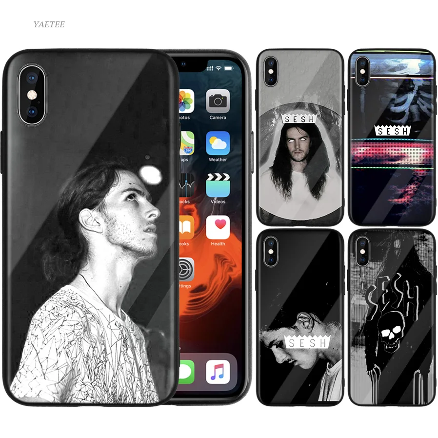 

Vintage Bones Rapper Sesh Case For iPhone X 7 6 6S 8 Plus Rubber Cover Coque For iPhone 11 11Pro XS MAX XR Tempered Glass Cover