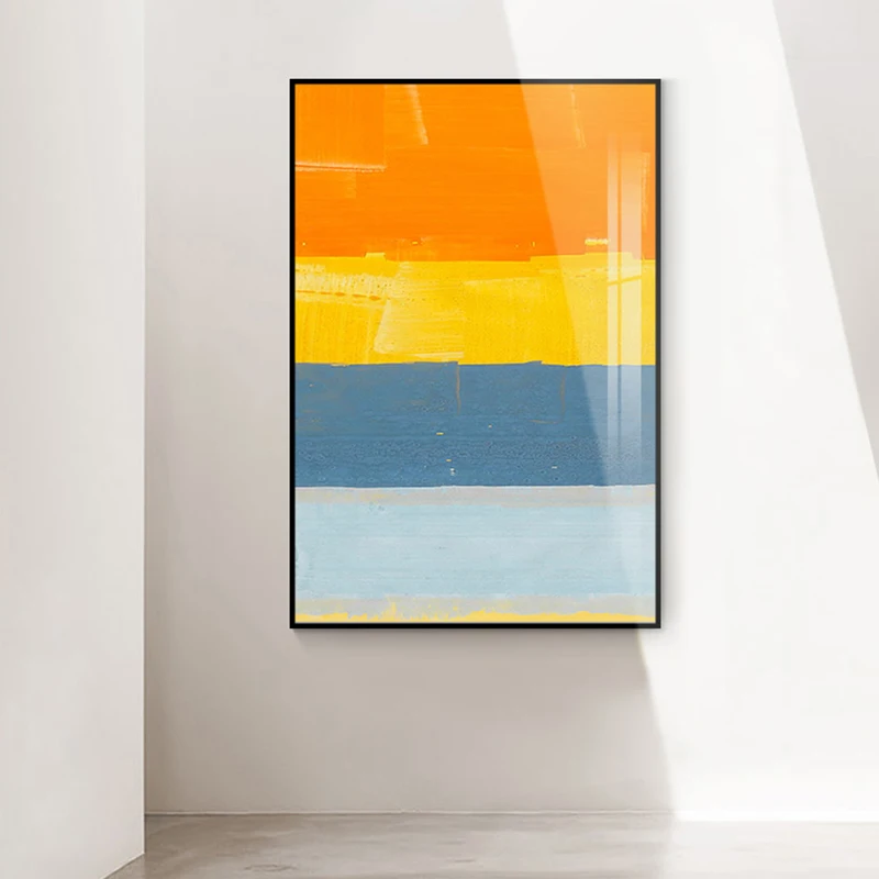 

Modern Abstract Blue Yellow Colorful Canvas Painting Poster Print Picture Home Wall Art Decoration Wall Sticker Can Be Customize