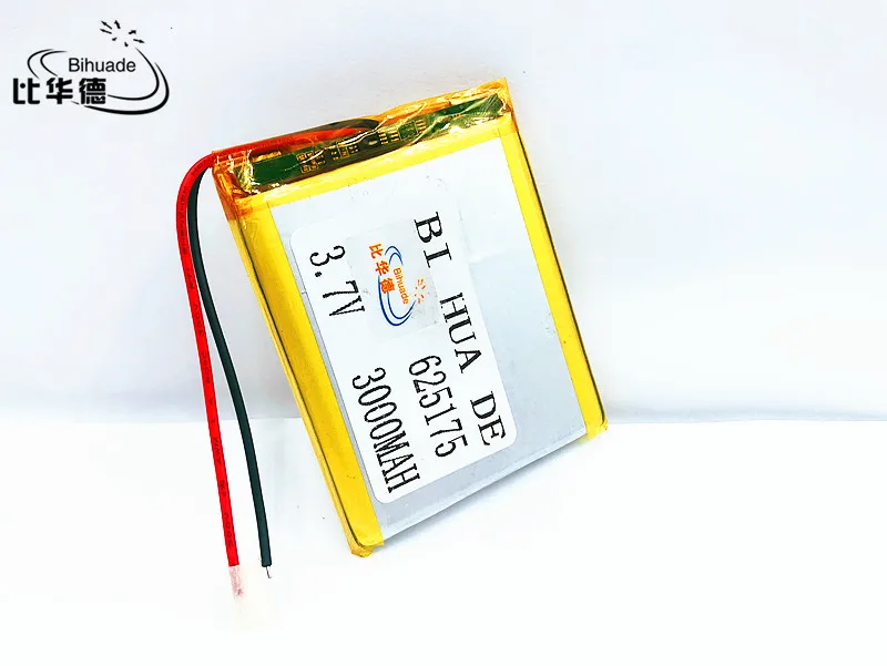 Li-Po 3.7 V, 3000 Mah, [625175] Polimero Agli Ioni Di Litio/Li-Ion Batteria Per Voice Recorder Pen, Smartband, Smart Watch;, Mp3