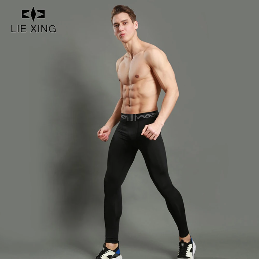 

LIEXING fitness legging Men Compression Tight Running Sports Male Gym Pants Quick dry Trousers Workout Training Crossfit Bottoms