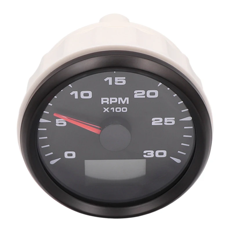 

85mm Boat Tachometer Gauge Meter for Boat Car Vessel Inboard Outboard Engine with 8 Color Backlight
