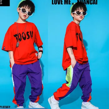 

Children Loose Style Ballroom Hip Hop Jazz Dance Costumes Outfits Sport wear Clothing Girls Boys Dance Competition Costume