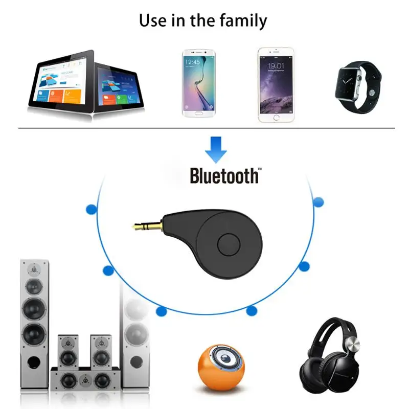 Vodool Беспроводной приемник Bluetooth адаптер 3.5 мм Aux автомобиля приемник Bluetooth Hands-Free Дом Музыки потокового аудио адаптер