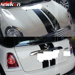 Mini Cooper двойная гоночная полосатая наклейка автомобиля наклейка капот полосы капот и задняя наклейка