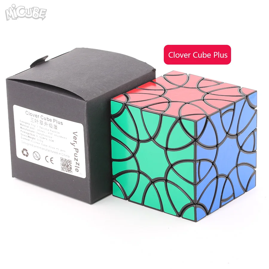 Micube VeryPuzzle кубик с клевером плюс Ограниченная серия Cubo Magico Twisty Puzzle Развивающие игрушки для взрослых высокое качество со страйкером - Цвет: PlusBalck