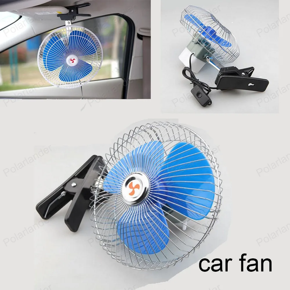 

High Quality Portable Vehicle Mini Electric Air Cooling Fan Low Noise 6 inch 12V 25W Auto Car Oscillating Car Auto Fan