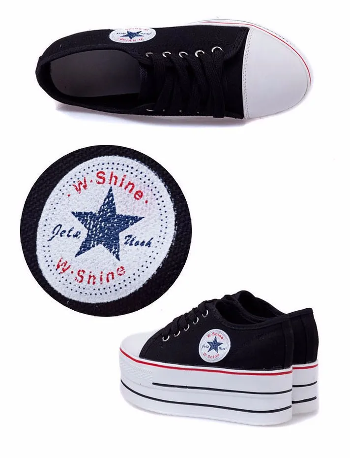 KUYUPP Flat Platform Canvas Shoes Women Creepers 2016 Fashion Sapatilha New Lace Up Casual Flats Ladies Shoes Espadrilles PX138 (15)