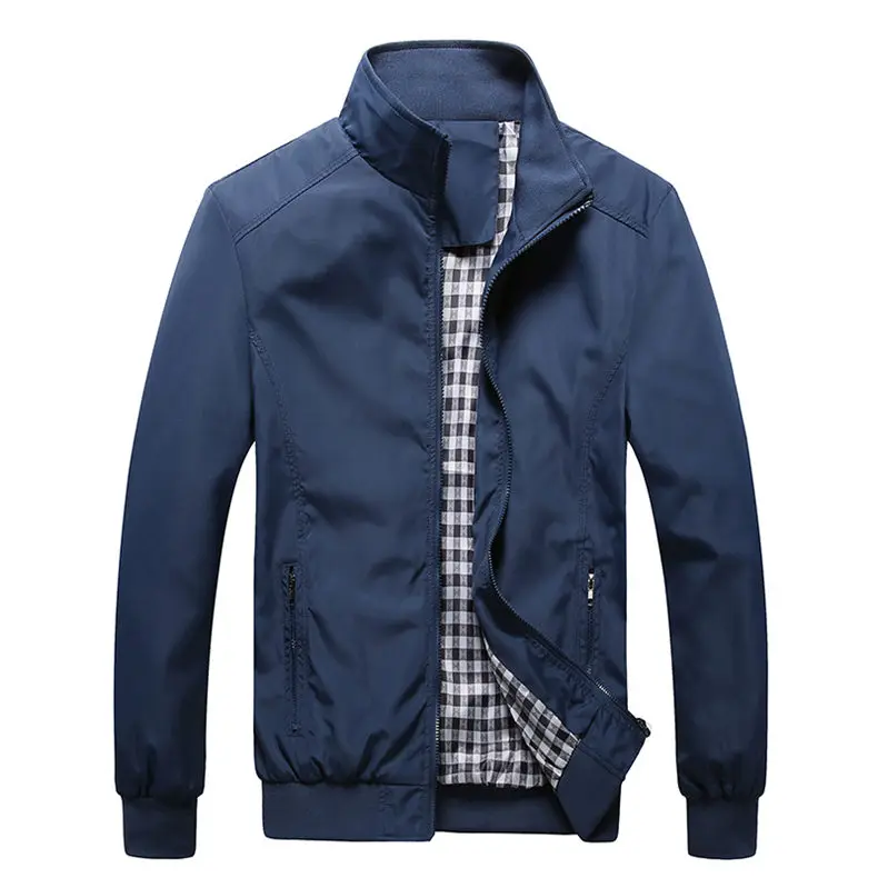 Plus Size 7XL Jacket Men Spring Summer Autumn Men jacket Coat Male Classic Oversized City Jacket Stand Collar Fashion Style 2019 01