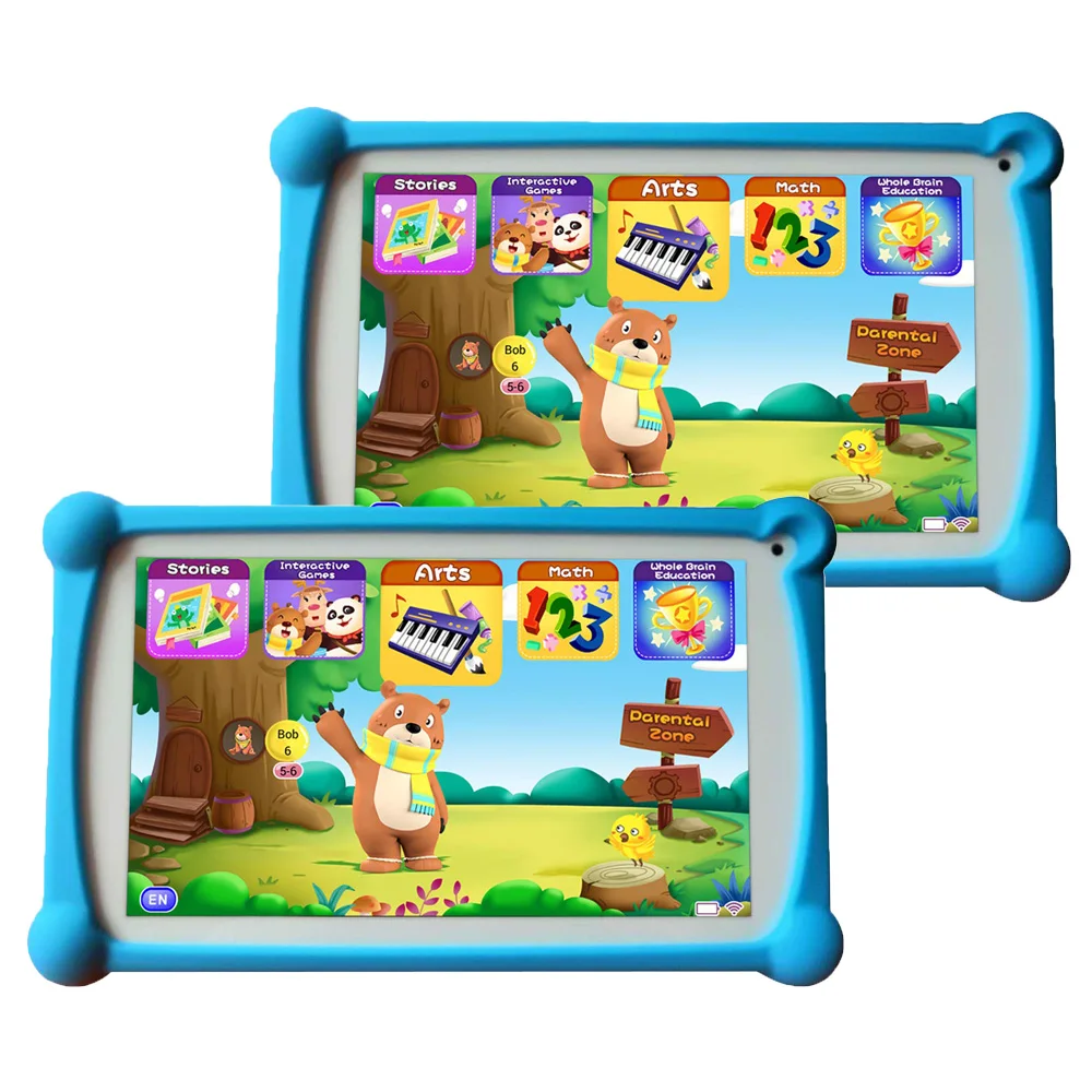 

Kids Tablet, B.B.PAW 7 inch 1G+8G Android 6.0 Tablet with 120+ Learning&Training Apps-2 Packs