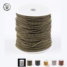 Pandahall 100 м/Шариковые цепочки с катушкой для самодельных ювелирных аксессуаров изготовление браслета ожерелья Размер: 2 мм в диаметре