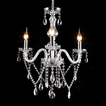 

2019 Morden Crystal Chandeliers 3 Arms Chandelier AC90-260V LED Crystal Light Luxuoso lustre de Cristal Free Shipping