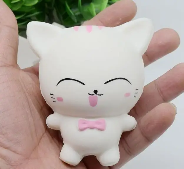 20 штук kawaii squishy Белый Кот Редкие мягкими, замедлить рост дешево оптом Бесплатная доставка