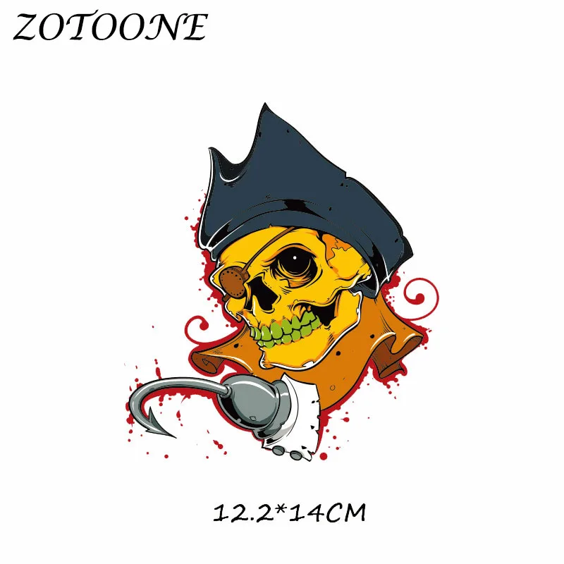 Нашивки ZOTOONE с черепом из сахара Переводные нашивки помощью утюга для одежды