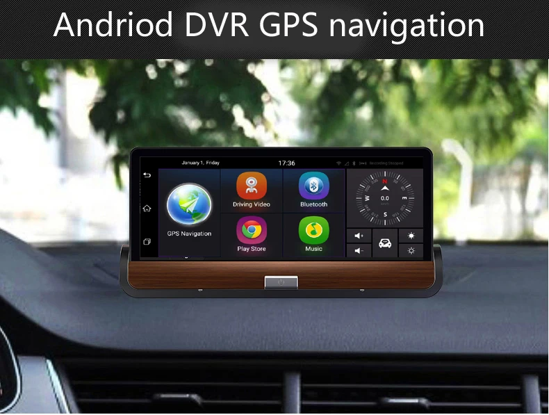 Видеорегистратор автомобильный 7 дюймов IPS Wi Fi GPS Bluetooth Full HD 1080P| |