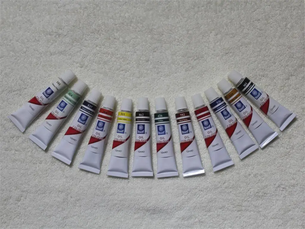 Professional Brand Oil Paint Canvas Pigment Art Supplies Acrylic Paints Each Tube Drawing 12 ML 12 Colors Set