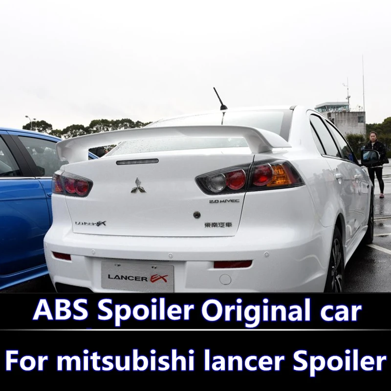 

For LANCER EX 2010-2016 Spoiler High Quality ABS Material Car Rear Wing Primer Color Rear Spoiler For Mitsubishi LANCER Spoiler
