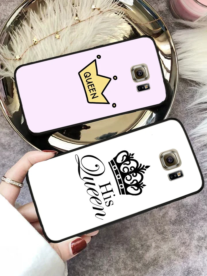 Принцесса проект &quotКорона&quot силиконовый чехол для Samsung S6 край S7 S8 плюс S9 S10 S10e M10