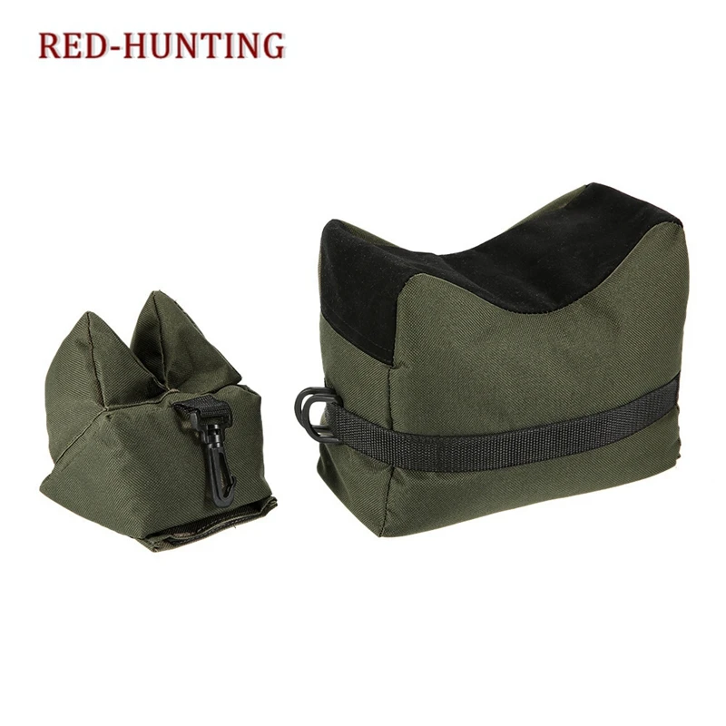 

2018 Shooting Rear Gun Rest Bag Set Portable Front & Rear Rifle Target Tactical Bench Unfilled Stand Hunting Bag Holster